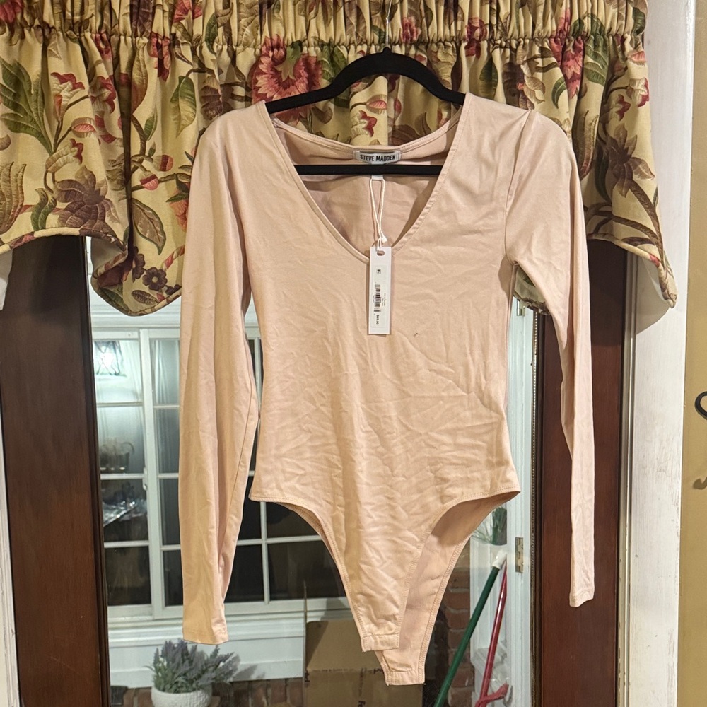 Steve Madden Blush Long Sleeve Bodysuit